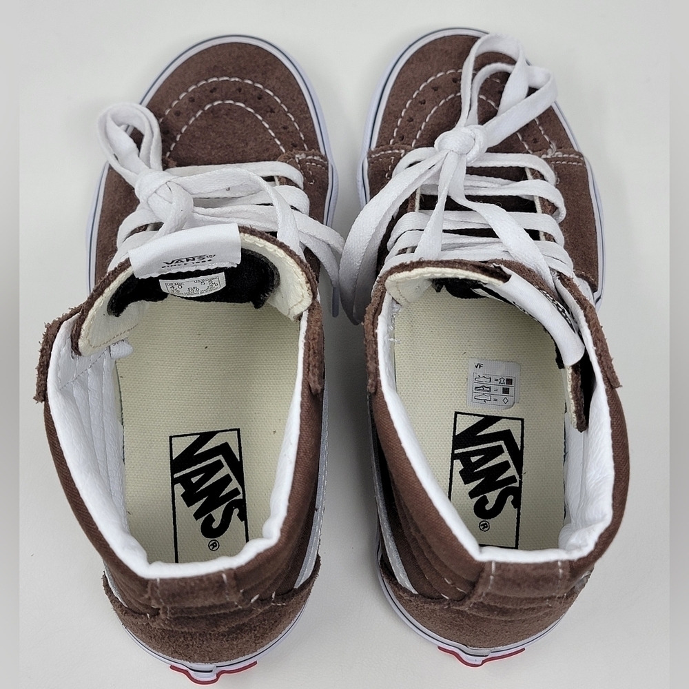 Vans Sk8 High Rain Drum Brown Sneakers  Unisex Mens Sz 4/Wnms 5.5 VN0A5JM8EE New - Picture 9 of 11